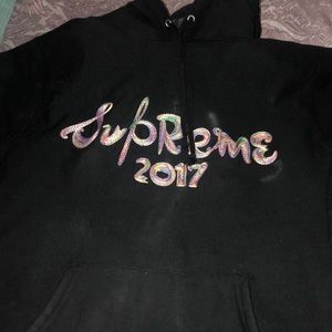 Supreme brush logo hoodie